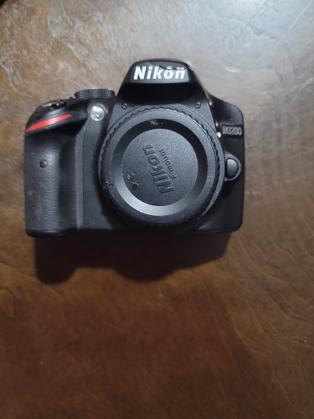 Nikon D3200 DSLR Camera - Black with Red Accent